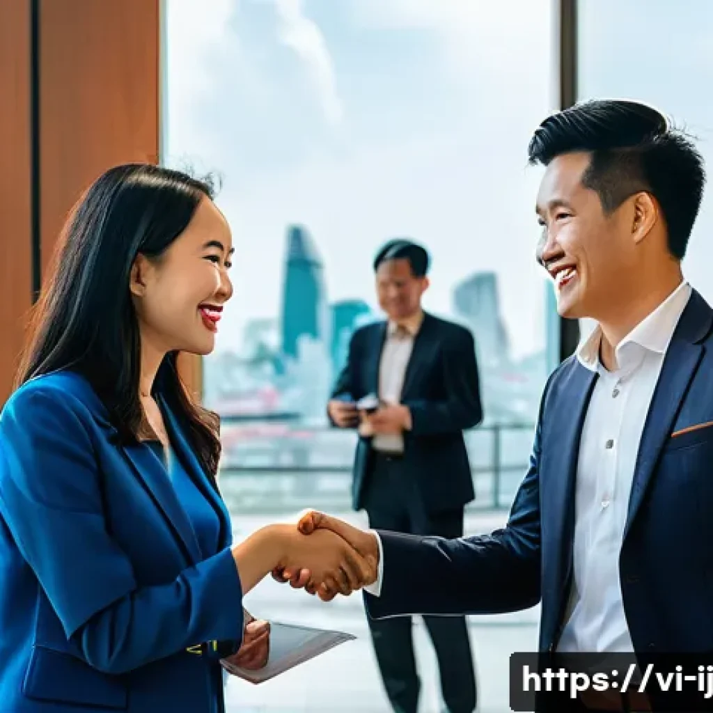 경력 스폰서 확보를 위한 실전 사례 분석 - **A Vibrant Professional Networking Event in Vietnam:**
A bustling professional networking event...
